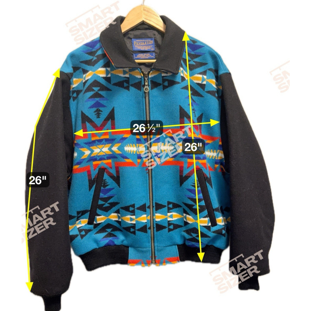 Pendleton Chief Joseph Bomber Jacket XL Aztec 90s Wool - Picture 6 of 6